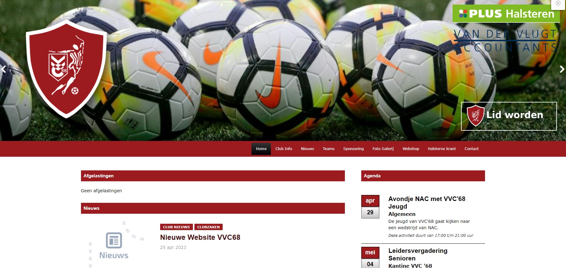 Nieuwe Website VVC68